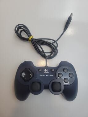 Logitech Game Controller G-UD8 Dual Action Wired USB Blue Tested